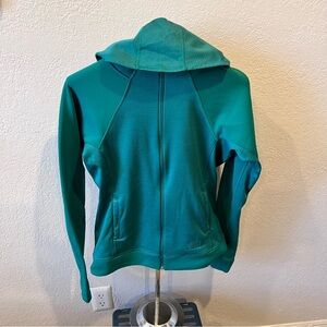 The North Face FlashDry Full Zip Hoodie Women’s Small Teal Athletic Jacket